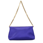 Purple Satin Clutch Bag