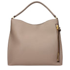 Beige Leather Handbag