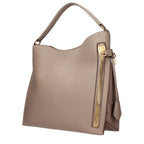 Beige Leather Handbag