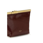 Bordeaux Calf Leather Bos Taurus Clutch Bag