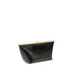 Black Calf Leather Bos Taurus Clutch Bag