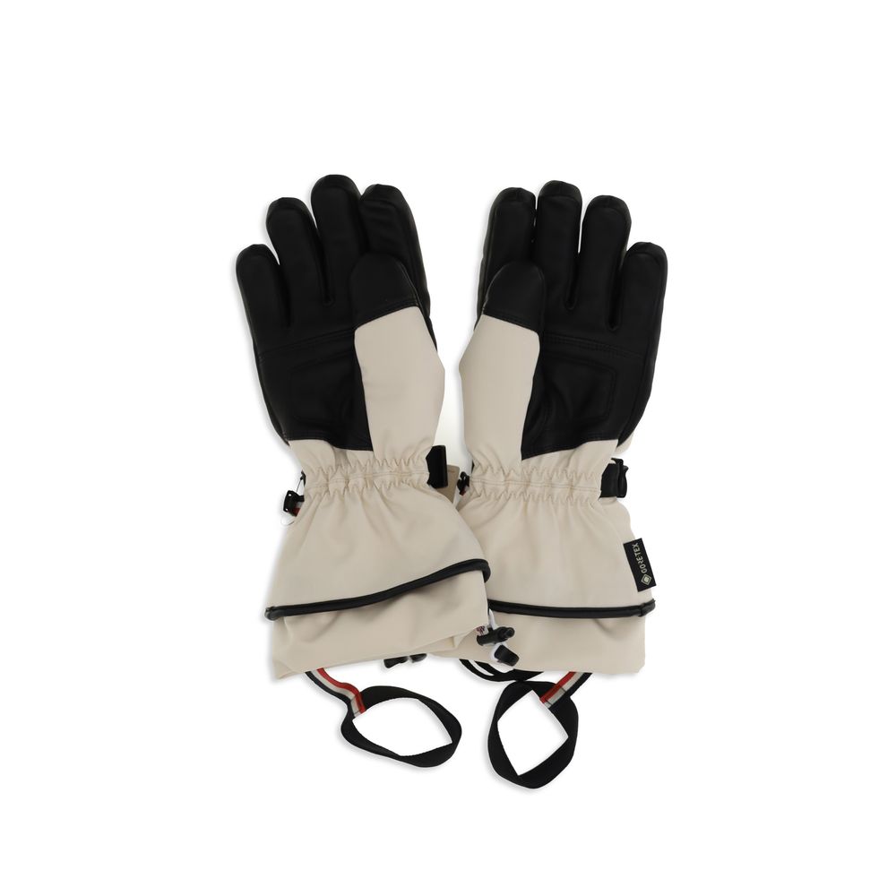 Beige Polyamide Gloves