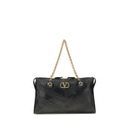 Black Napa Leather / Calf Bos Taurus Shoulder Bag