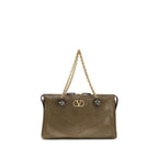 Bicolor Napa Leather / Calf Bos Taurus Shoulder Bag