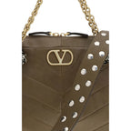 Bicolor Napa Leather / Calf Bos Taurus Shoulder Bag
