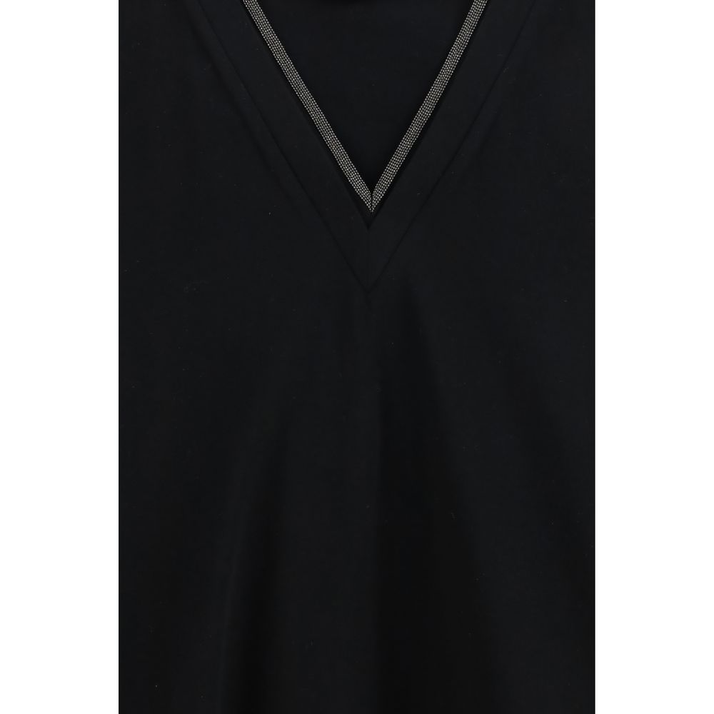 Black Cotton T-Shirt