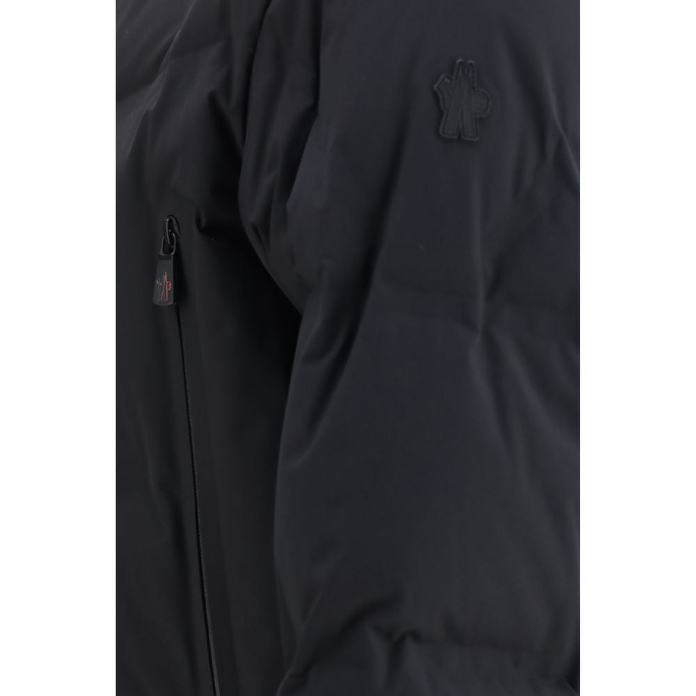 Black Polyamide Full-Length Jacket