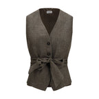 Brown Linen Blazer