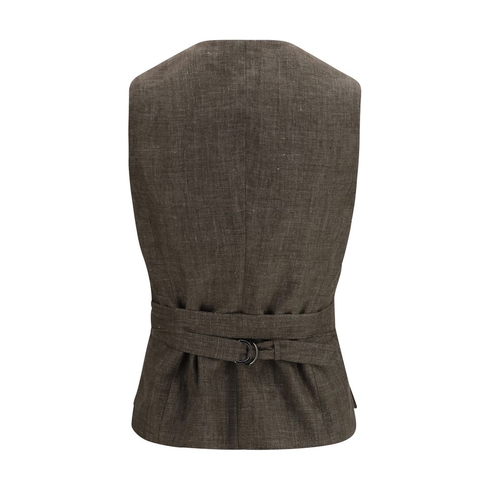 Brown Linen Blazer