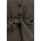 Brown Linen Blazer
