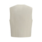 Beige Wool Oves Aries Waistcoat
