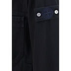 Black Cotton Biker Jacket