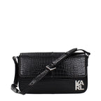 Black Polyethylene Shoulder Bag