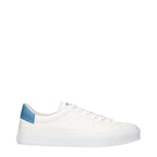 White Leather Low Top Sneakers