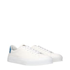 White Leather Low Top Sneakers