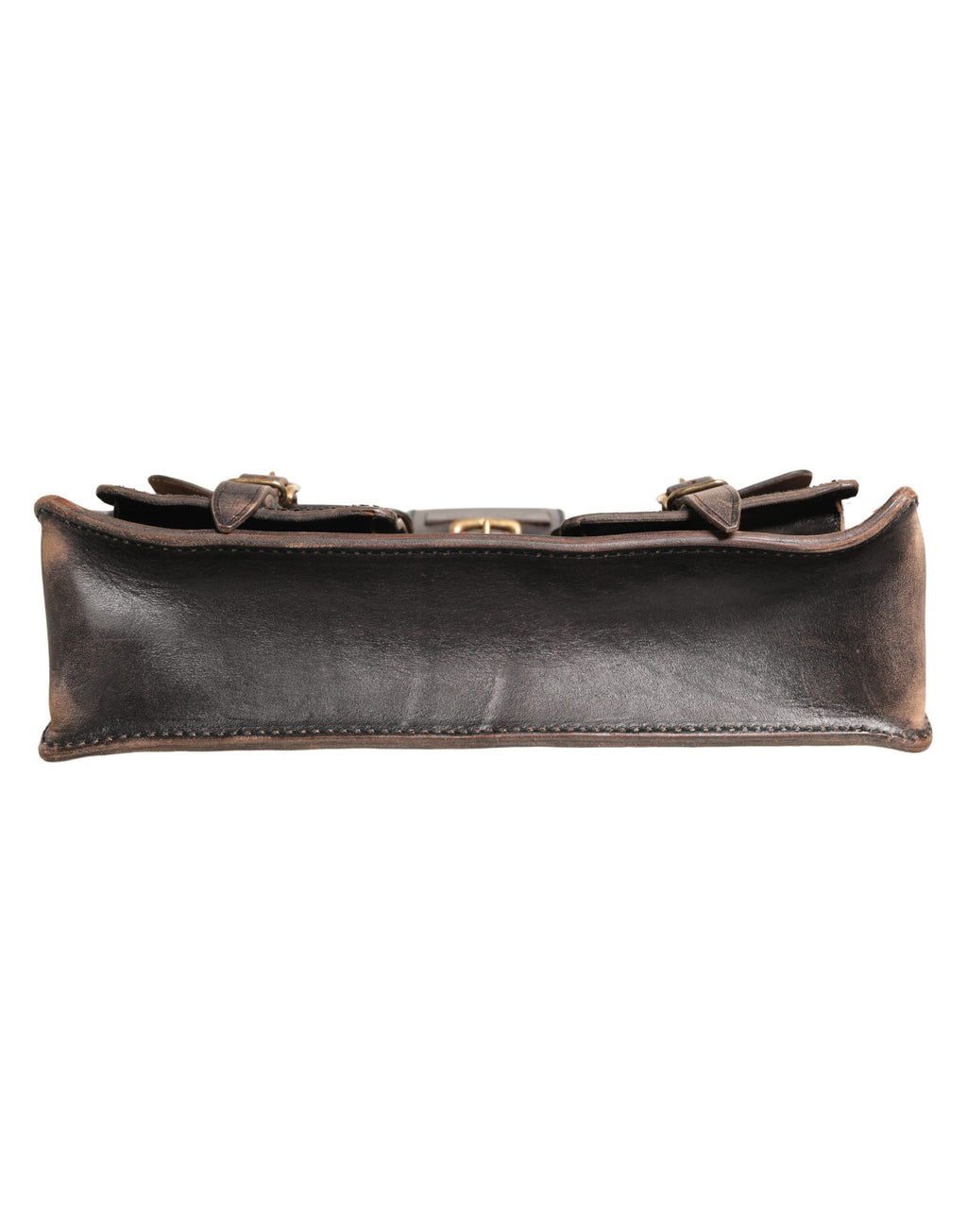 Black Leather Shoulder Satchel Briefcase Men Borse Bag