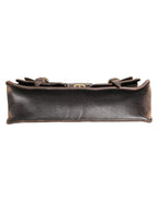 Black Leather Shoulder Satchel Briefcase Men Borse Bag