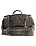 Black Shearling Leather Messenger Shoulder Men Borse Bag