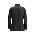 Black Cotton Full-Length Jacket