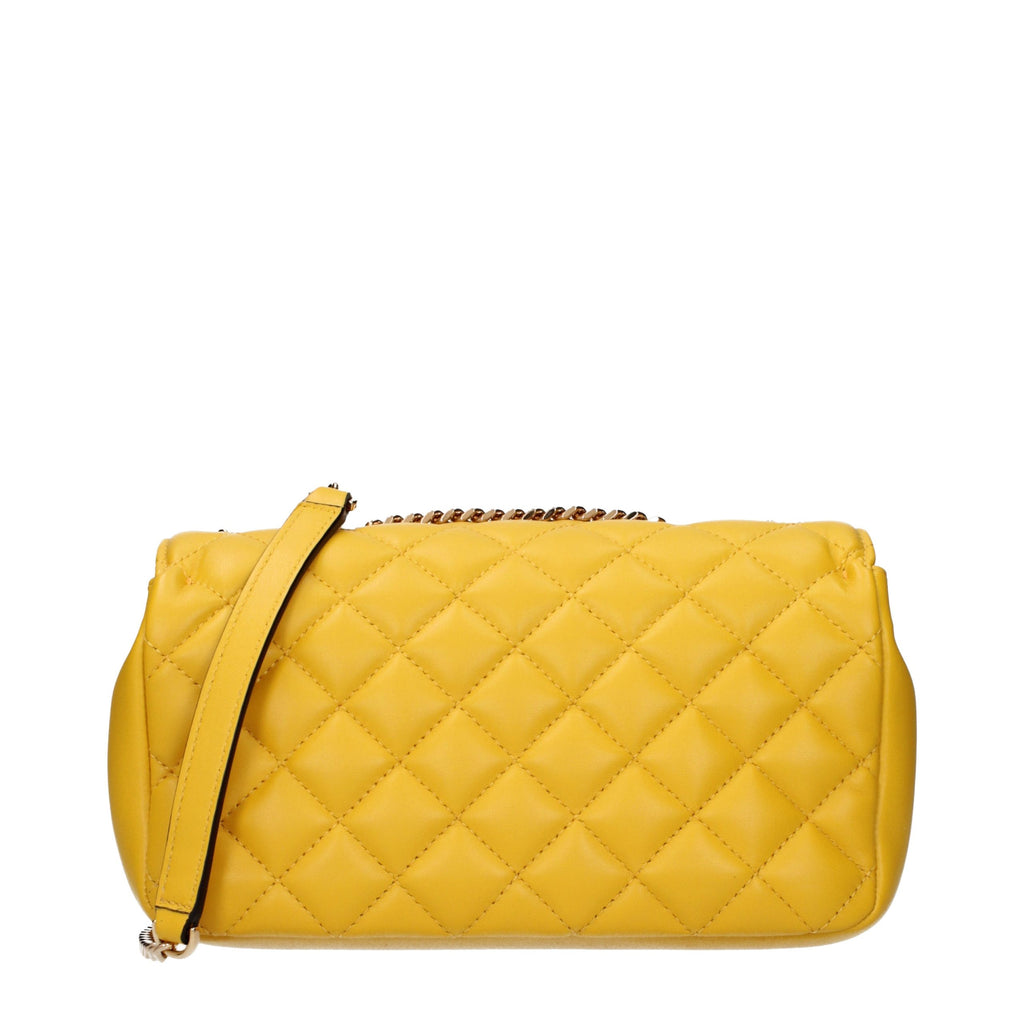 Yellow Leather Shoulder Bag