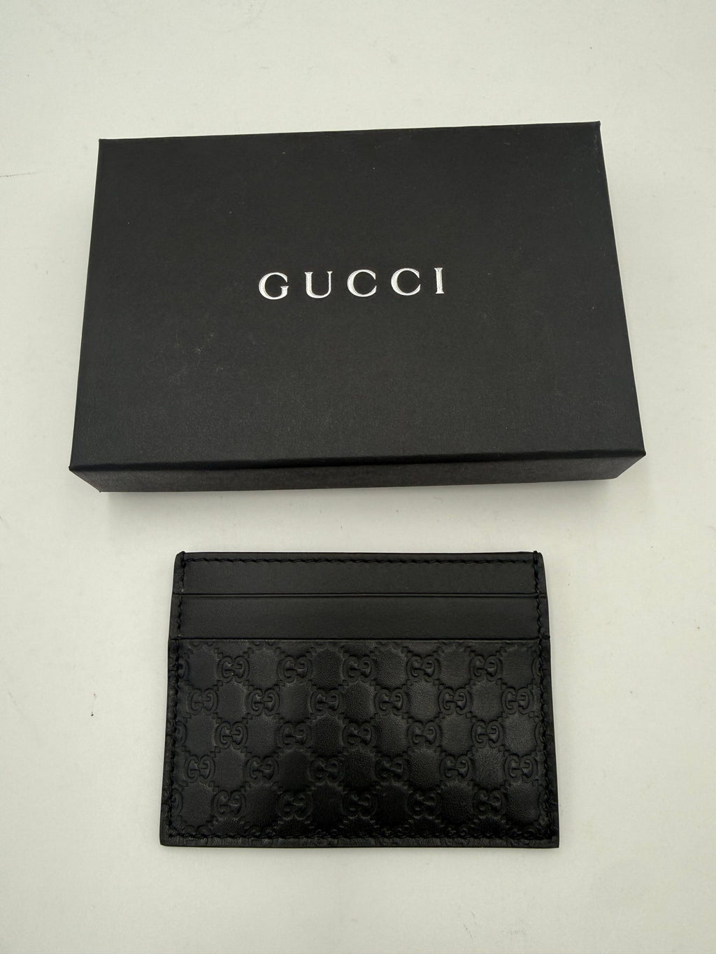 GUCCI GG Leather Black Cardholder