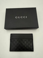 GUCCI GG Leather Black Cardholder