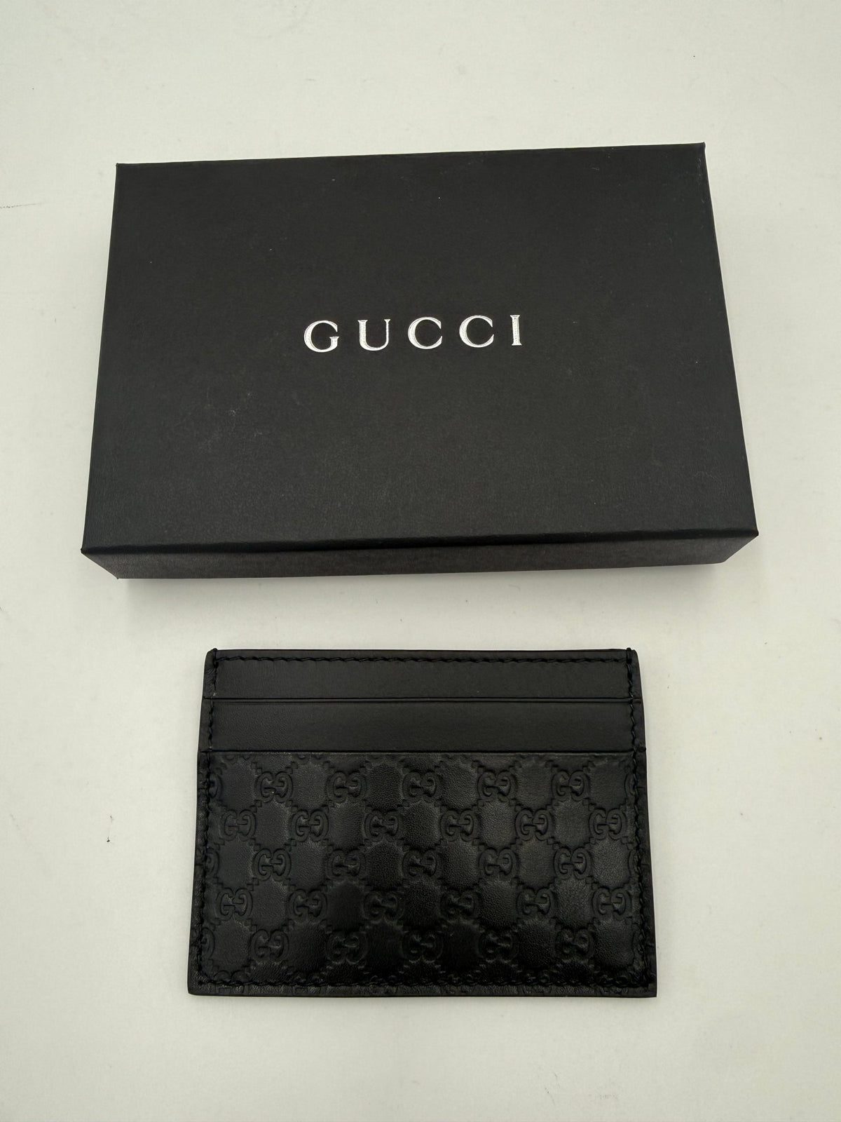 GUCCI GG Leather Black Cardholder
