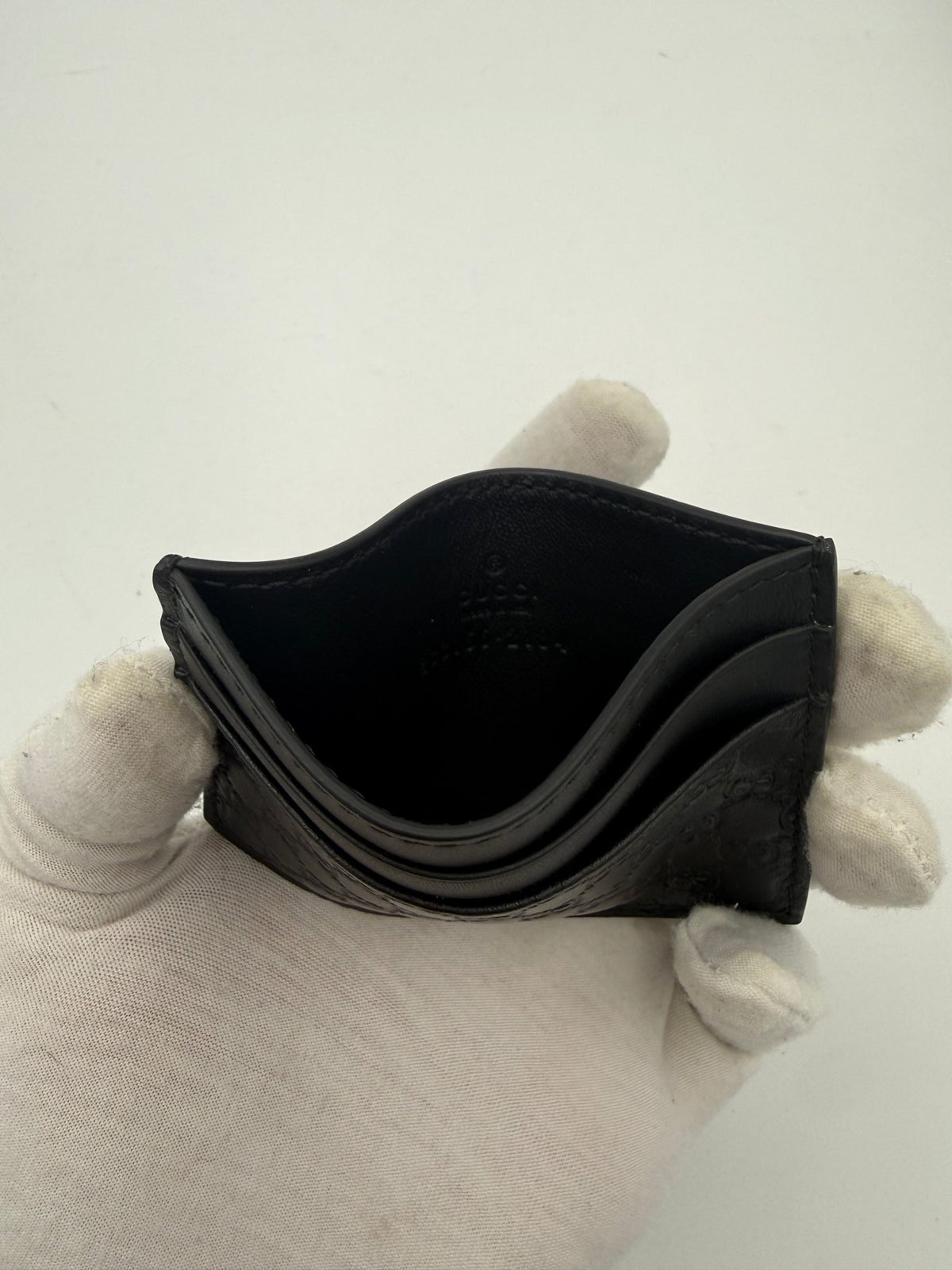 GUCCI GG Leather Black Cardholder