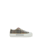 Brown Synthetic Low Top Sneakers