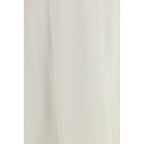 Beige Wool Oves Aries Midi Skirt