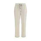 Beige Cotton Joggers (Workout Pants)