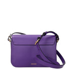 Purple Leather Crossbody Bag