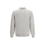 Gray Cashmere Polo Shirt