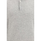 Gray Cashmere Polo Shirt