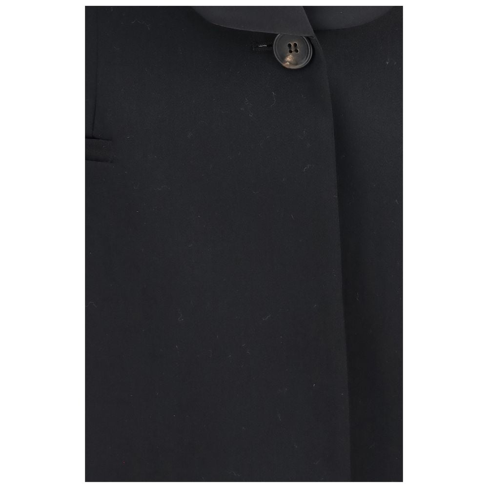 Black Wool Oves Aries Full-Length Jacket