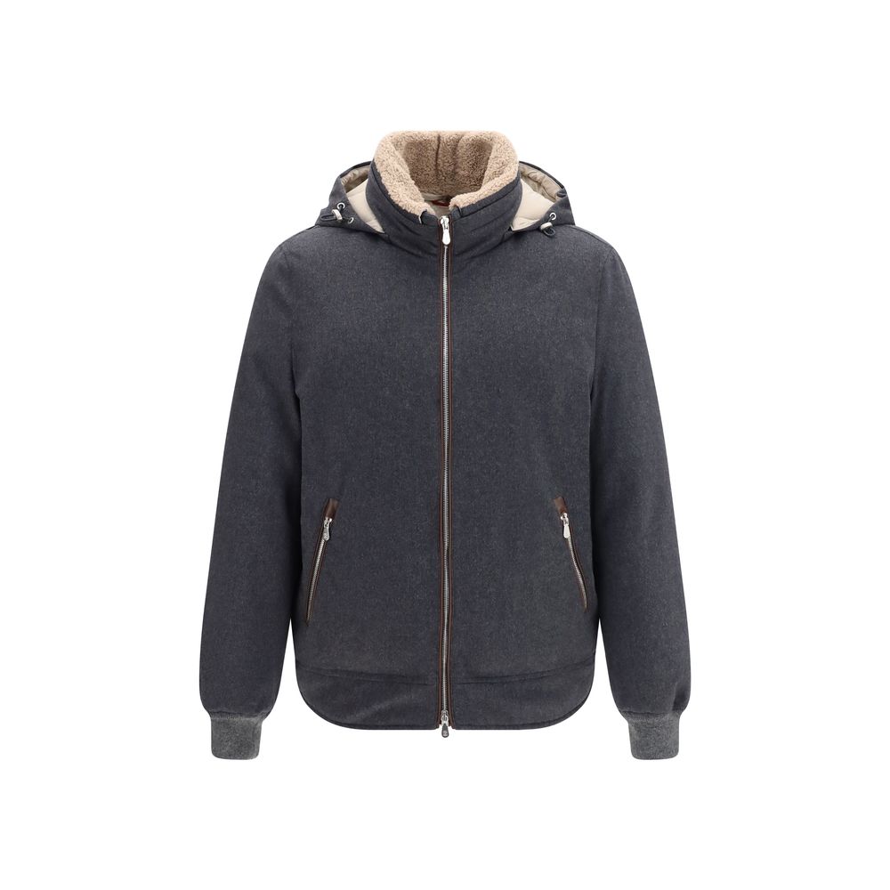 Gray Wool Oves Aries Full-Length Jacket