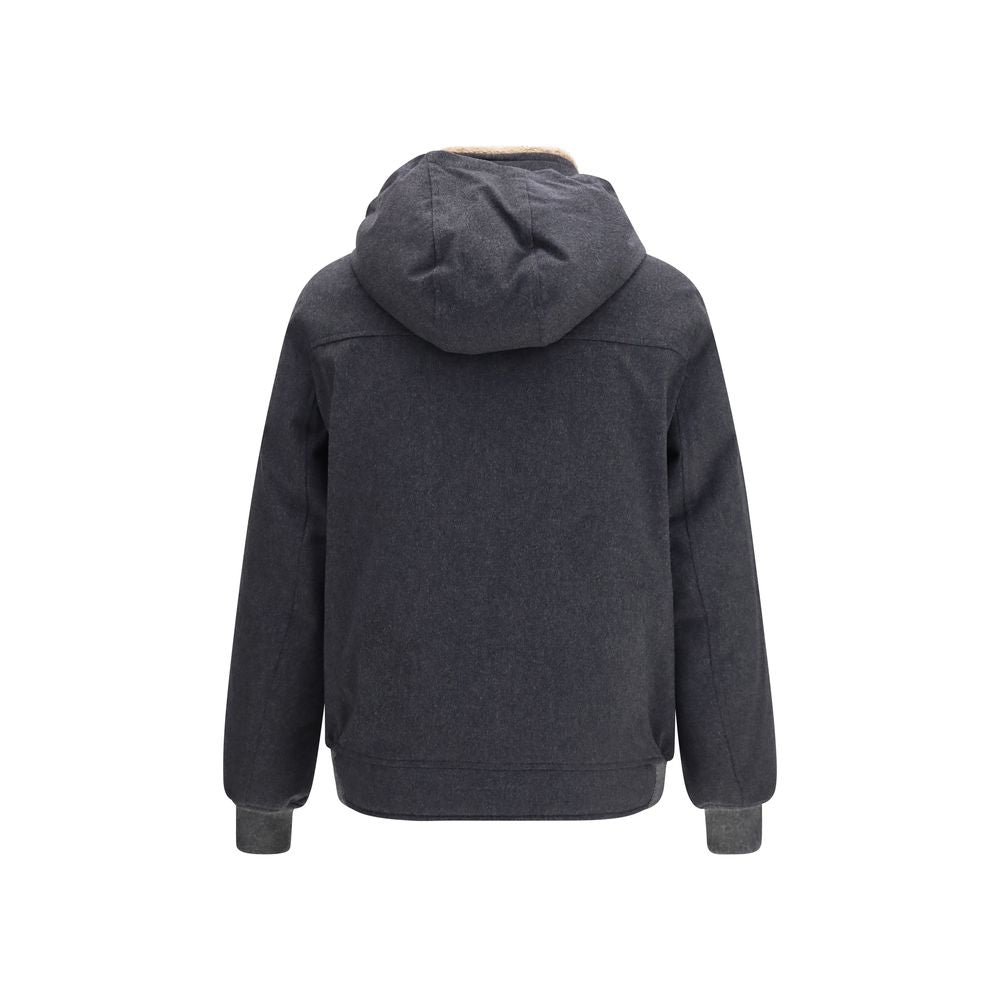 Gray Wool Oves Aries Full-Length Jacket