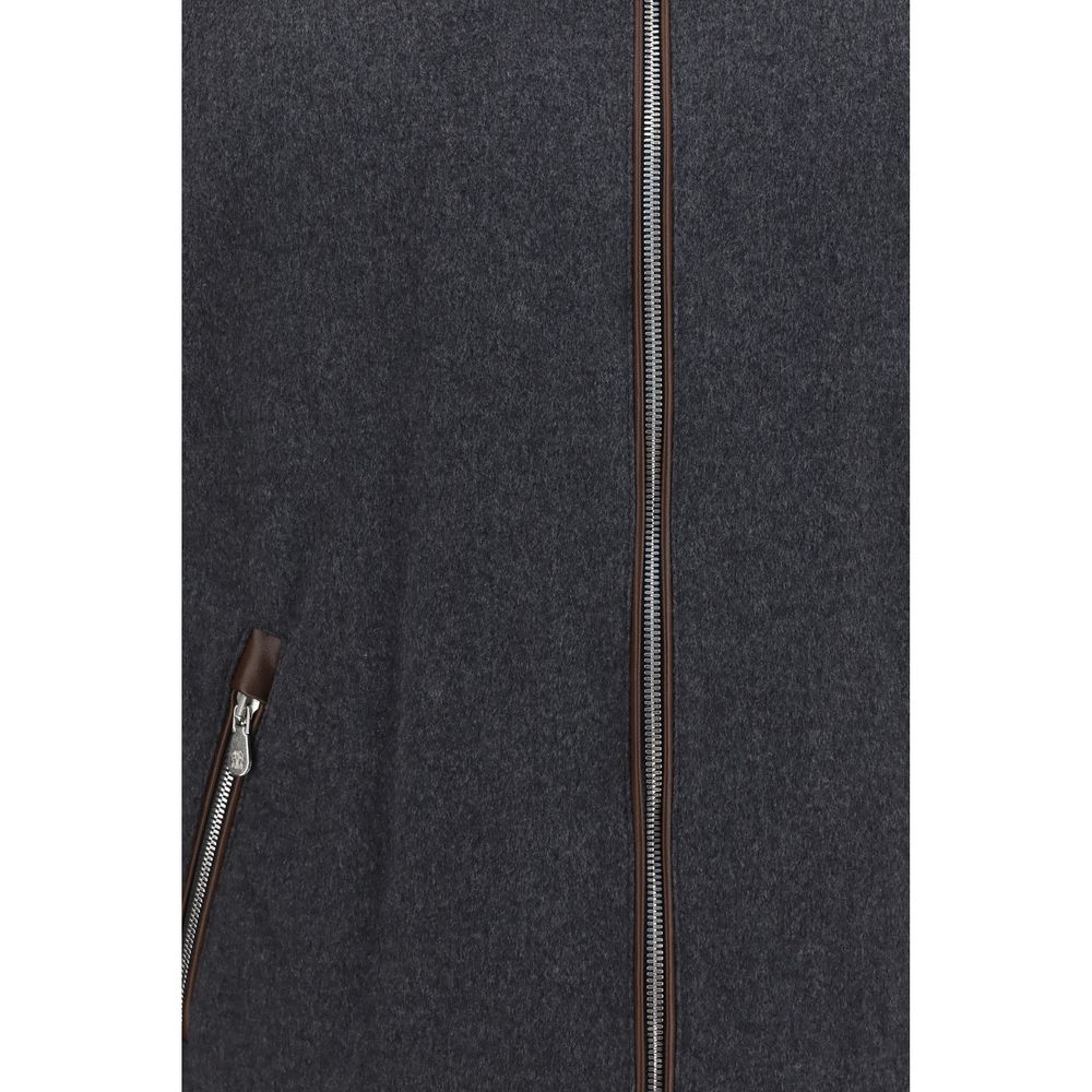 Gray Wool Oves Aries Full-Length Jacket