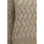 Beige Mohair Sweatshirt