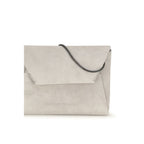 Gray Calf Leather Bos Taurus Clutch Bag