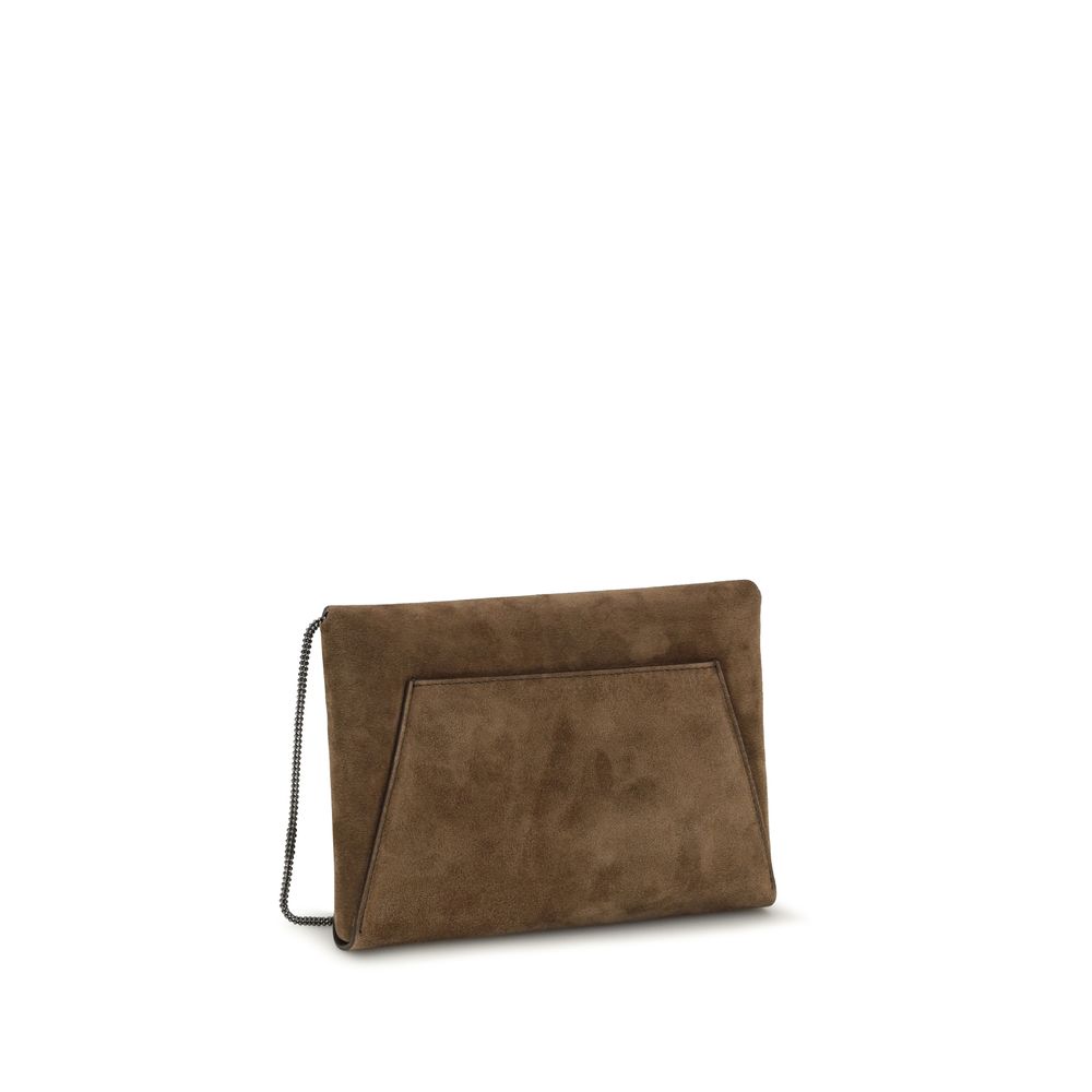 Brown Calf Leather Bos Taurus Clutch Bag
