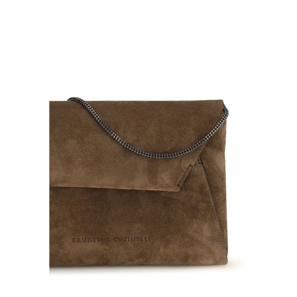 Brown Calf Leather Bos Taurus Clutch Bag