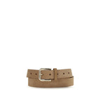 Beige Calf Leather Bos Taurus Regular Belt