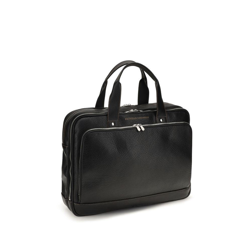 Black Calf Leather Bos Taurus Handbag