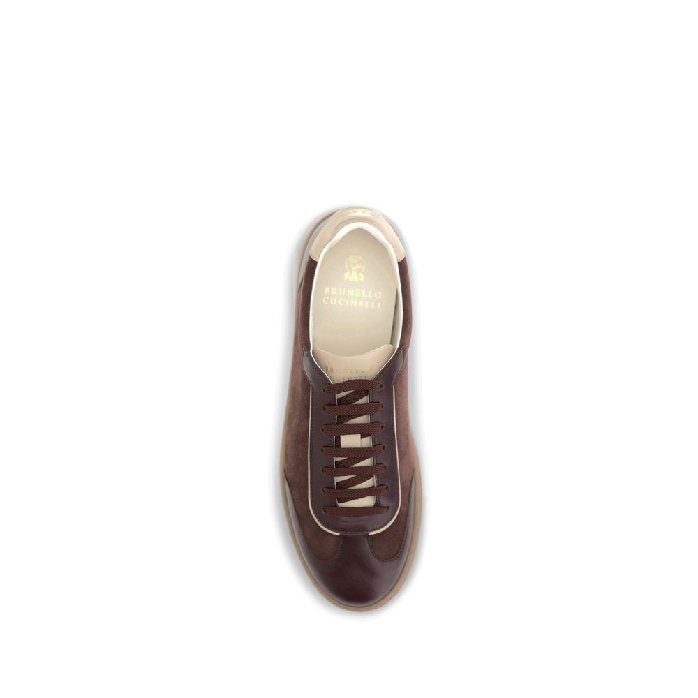 Bordeaux Calf Leather Bos Taurus Low Top Sneakers