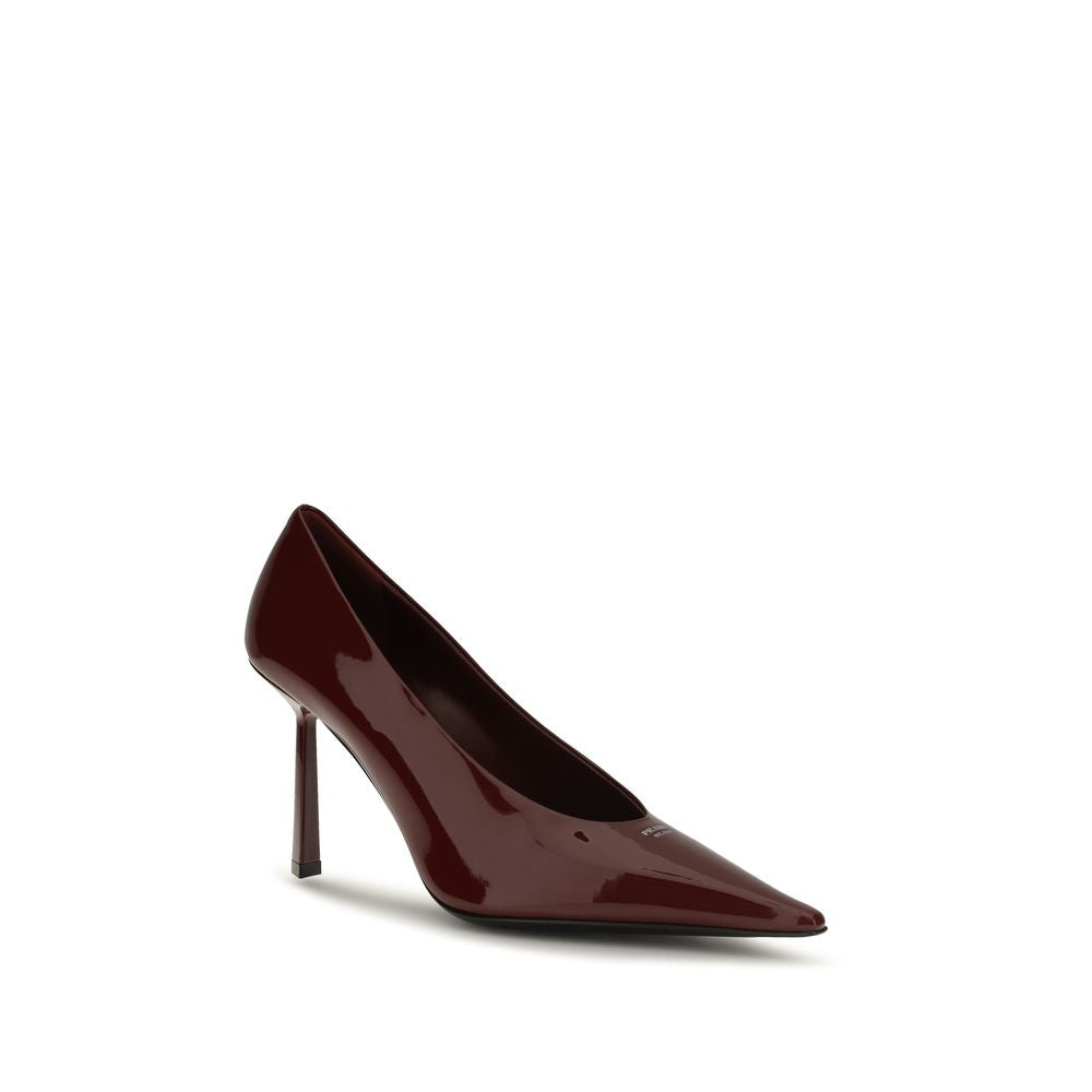 Bordeaux Goatskin High Heel Pumps