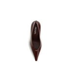 Bordeaux Goatskin High Heel Pumps