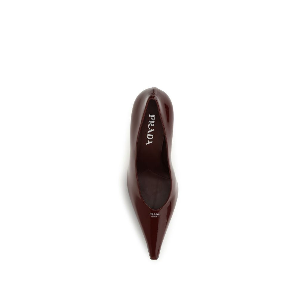 Bordeaux Goatskin High Heel Pumps