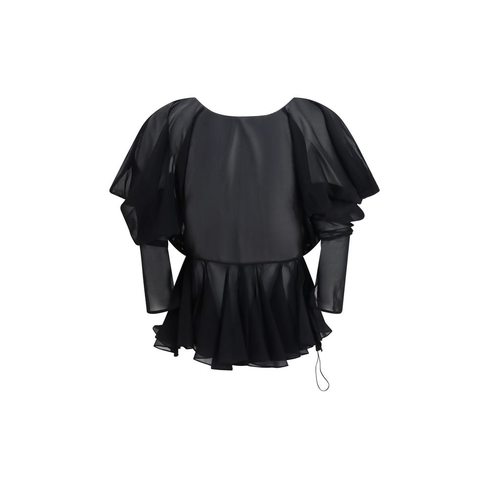 Black Silk Blouse