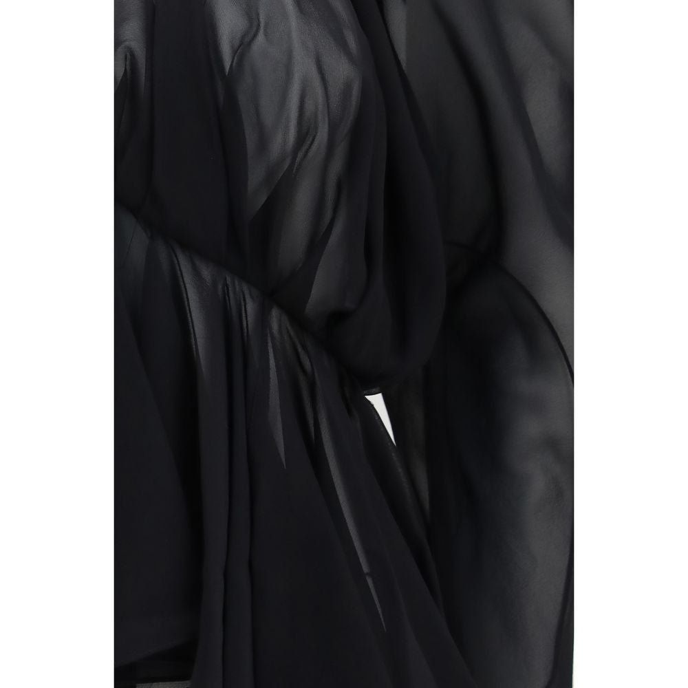Black Silk Blouse